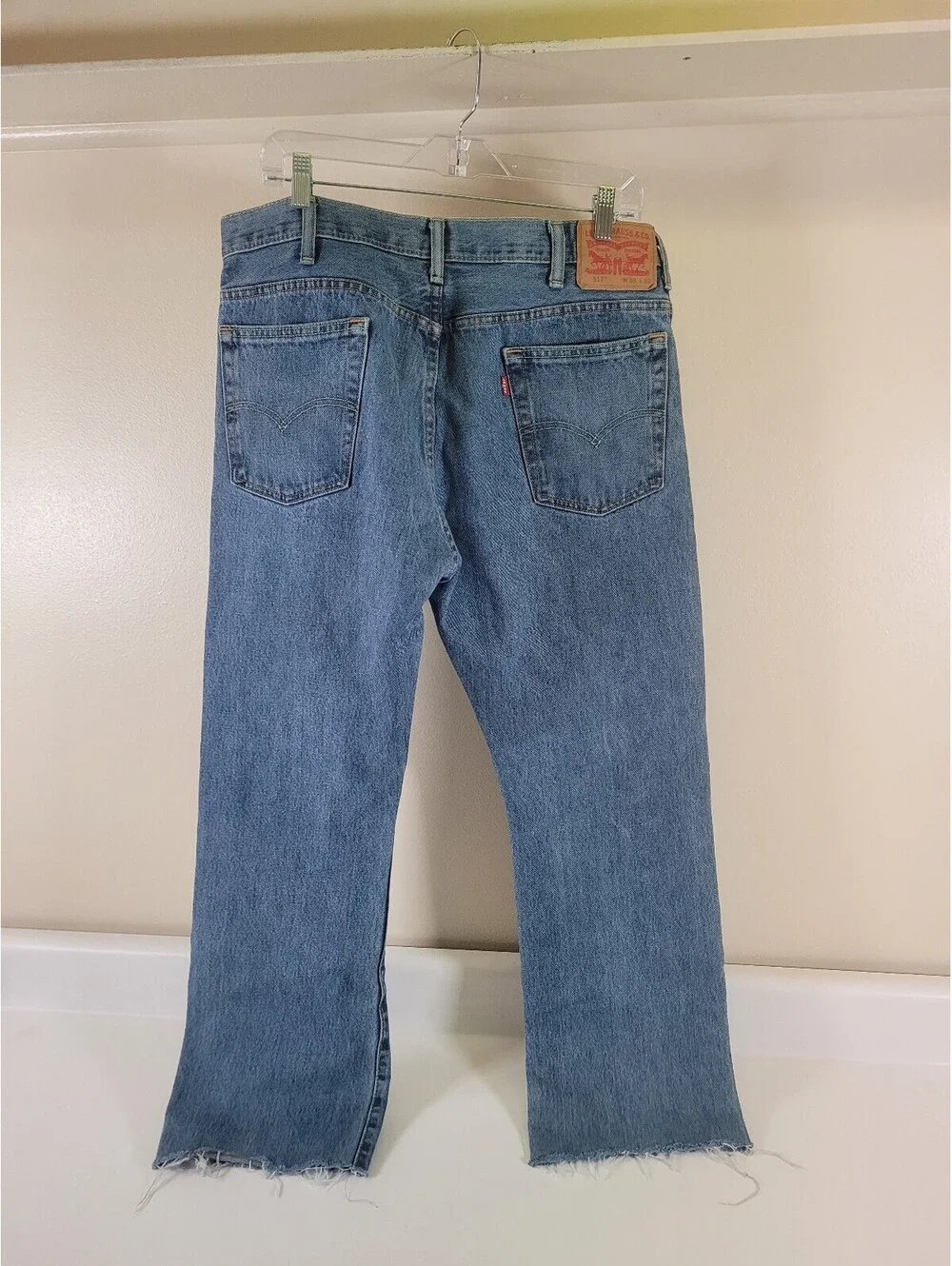 Levis 517 bootcut jeans 35x30 blue denim western y2k